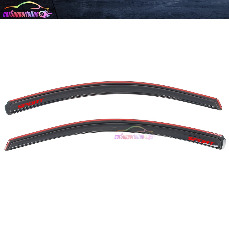 For 17-19 Nissan Titan/Titan XD Standard& Extended Cab In-Channel Window Visors - Image 2 of 4