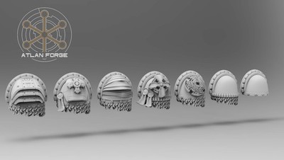 KNIGHTS TEMPLAR CRUSADERS SHOULDER PADS