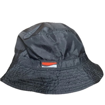 1999 Coca Cola Zero Reversible Bucket Hat black Side beige Hat Reversible 
