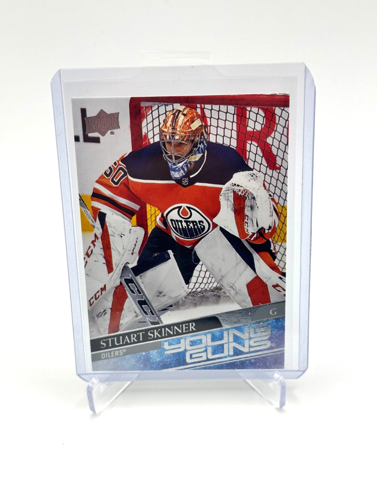 2020-21 Upper Deck Stuart Skinner Rookie Young Guns RC #496 Oilers