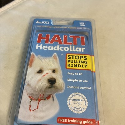 Halti DOG Headcollar Red Size 1 Adjustable Easy Fit Training Collar Stop Pull