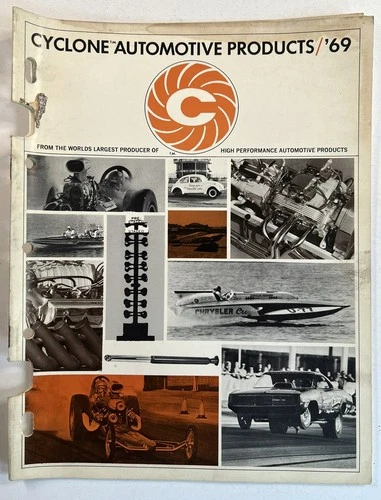 CYCLONE AUTOMOTIVE PRODUCTS 1969 CATALOG HIGH PERFORMANCE RACING EXHAUST SYSTEMS