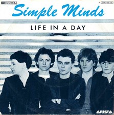 7" Simple Minds – Life In A Day / UNIQUE COVER / Rare Germany 1979