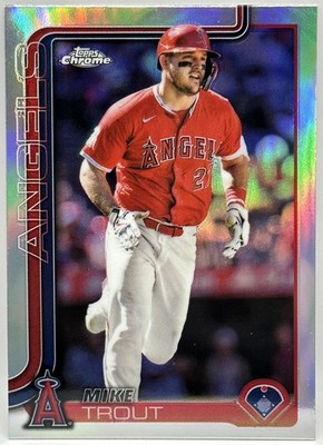 2025 Topps Chrome - Mike Trout #100 Refractor LAA | eBay