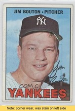 1967 Topps Jim Bouton #393 READ 0n0