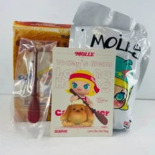 POP MART x Molly Carb-Lover Baking Time Series Figure Dolls - Let's Go Hot Dog