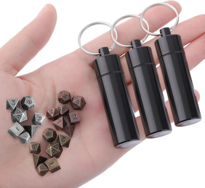 21 Stück Würfel Set Dnd Würfel Mini Dice Winzige Metall Würfelspiele Tischspiele