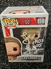 LEX LUGER HAND SIGNED FUNKO POP! 159 WWE WWF AUTOGRAPHED WRESTLING FIGURE W/ COA
