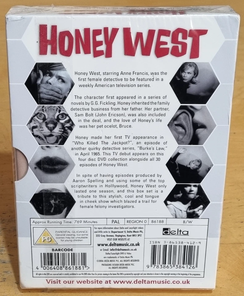 Honey West The Complete Series Of 30 Episodes DVD Box Set PAL New & Sealed - Image 2 of 2