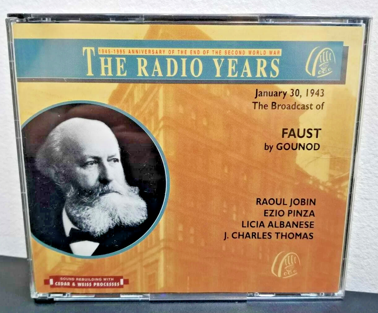 Gounod Faust Raoul Jobin Sir Thomas Beecham New York 1943 The Radio Years 2 CD
