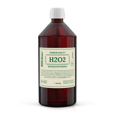 Wasserstoffperoxid 3% 1000Ml in Hoher Reinheit - Lebensmittelqualität - H2O2 / H