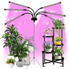 Indoor LED Grow Light Stand with Adjustable Tripod  Gooseneck for Plants