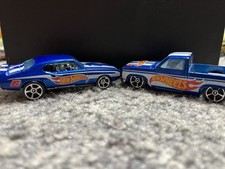 Hot Wheels Custom 72 Chevy LUV 1:64 Diecast Truck And GTO