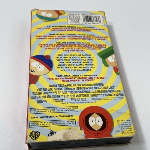 South Park: Bigger, Longer Uncut (VHS, 1999) With Parents Sticker - Picture 6 of 6