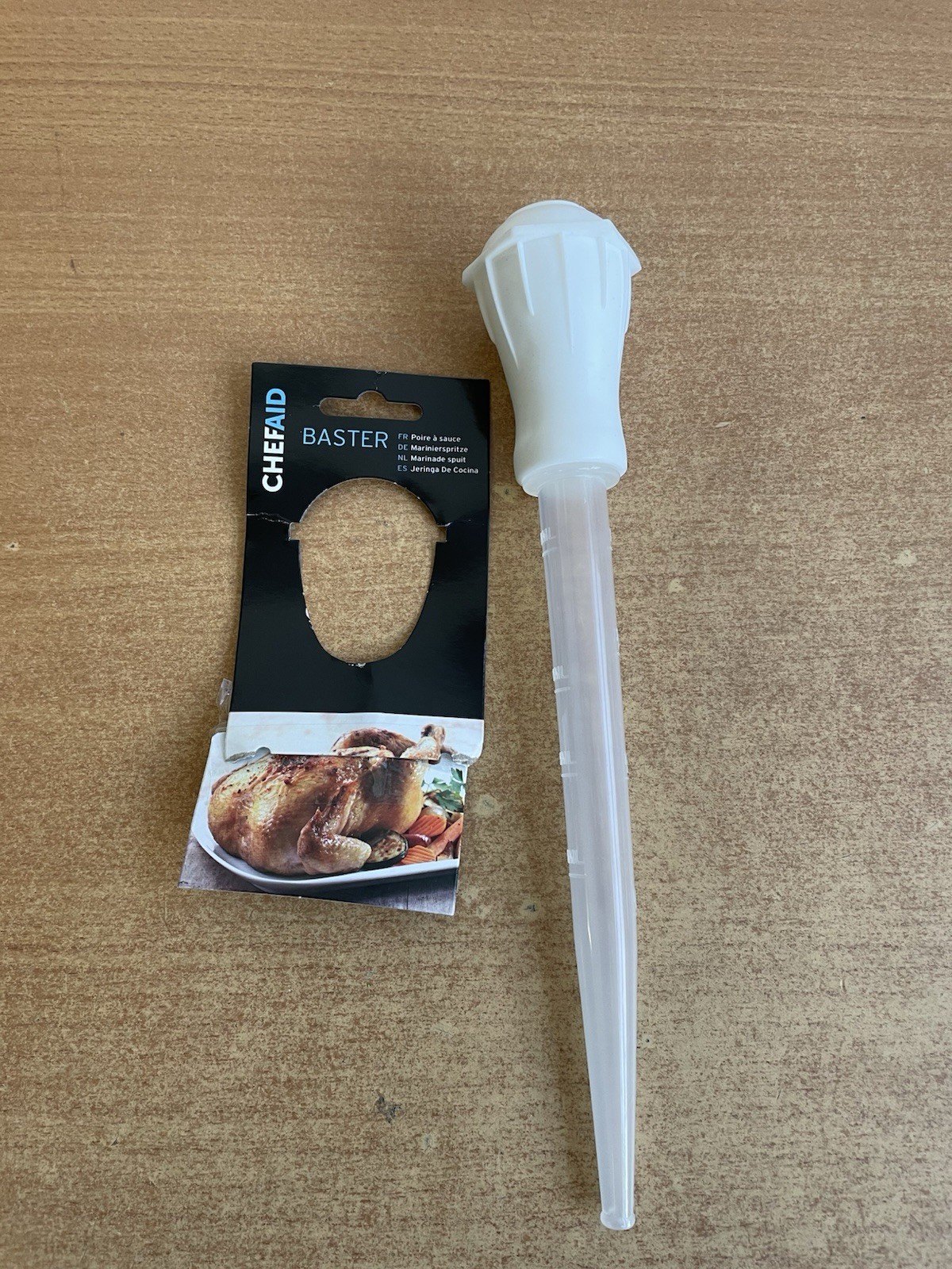 Chef Aid Traditional Baster, Essential Kitchen Gadget for Basting While Roasting