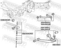 Febest Lenker, RadaufhäNgung 1024-TAHFLR FüR Cadillac Chevrolet