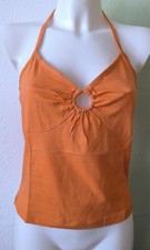 Neckholdershirt Orange Gr. 36 NEU Ring am Dek...