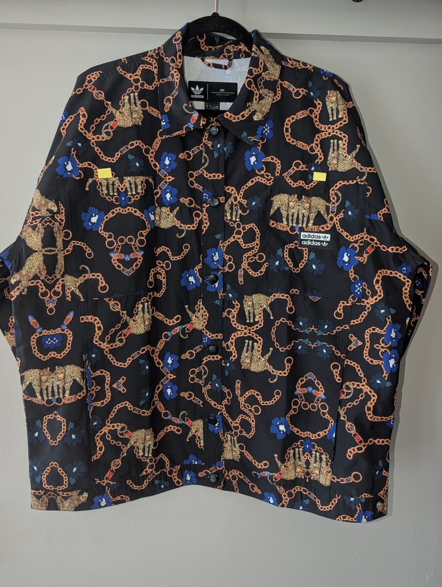 Adidas x Her Studio London Jacket Leopard Floral Chains Women's