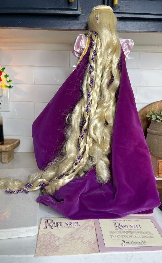 "Rapunzel" Franklin Heirloom Porcelain Fairy Tale Doll Gerda Neubacher Porcelain