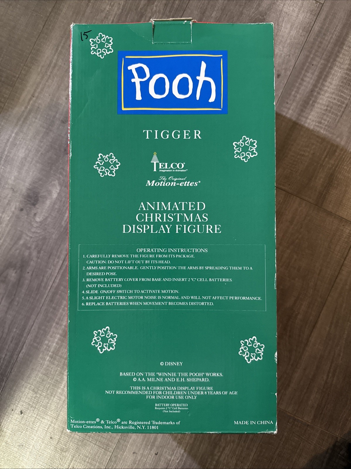 Disney Tigger Motion-ette Christmas Animated Winnie The Pooh Figure Telco 1998