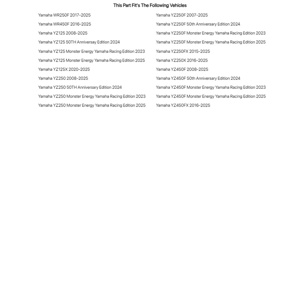 Pastilla de freno Tusk - Delantera de metal sinterizado para Yamaha YZ250X 2016-2023 Foto 3 de 4