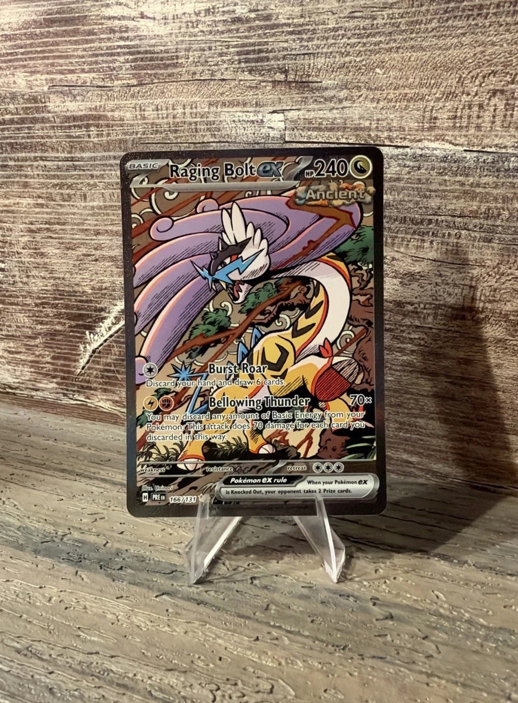 Raging Bolt EX 166/131 Prismatic Evolutions Special Illustration Rare