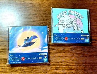 BANDAI SPIRITS E Prize Mini Leinwand Brett Arielle Aladdin Disney Prinzessin Set