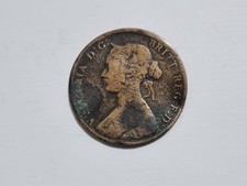 Lote L.12 Moneda Gran Bretaña Medio 1/2 Penique 1862 Coleccionista Subasta