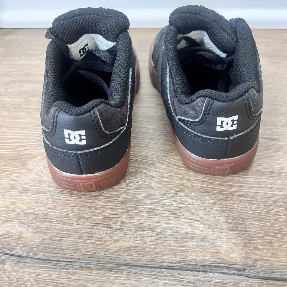 DC Shoes Tenis de Cuero Esmerilado Niños 12 Negro L Blanco Zapatos de Skateboarding Niños Foto 4 de 4