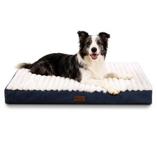 Orthopedic Dog Bed for Large Dogs, Firm Egg Crate Foam, Non-Slip Bottom