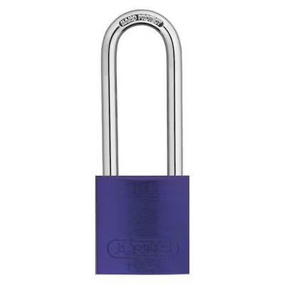 Abus 15420 Keyed Padlock, Open, Rectangular Aluminum Body, Hardened Steel