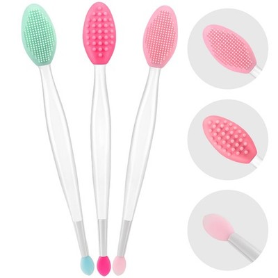 Lip Scrub Brush, Dual-ended Lip Scrubber Exfoliator and Silicone Lip Brush