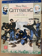 GMT Games Three Days Of Gettysburg Board Game 2004 Reprint Edition