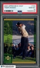 2001 Upper Deck Golf #124 Tiger Woods RC Rookie PSA 10 GEM MINT