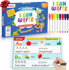 Preschool Learning Activities Workbooks - Montessori Alphabet  Handwriting Prac
