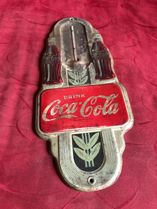 1942 Coca-Cola Thermometer Double Bottle Robertson Dualife