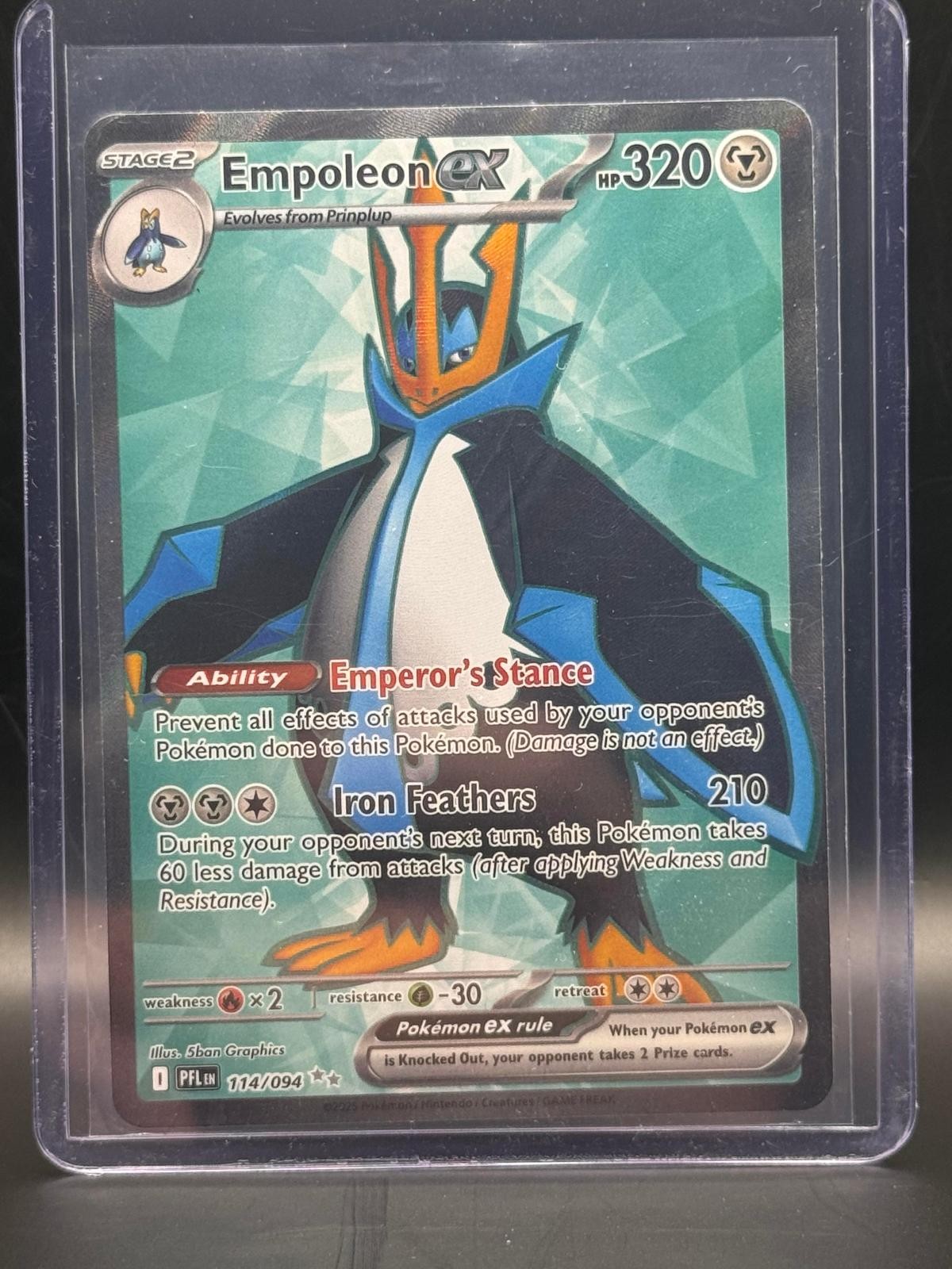 Empoleon ex 114/094 Ultra Rare Phantasmal Flames Pokemon Holo Near Mint