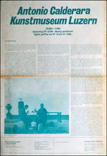 Antonio Calderara, importante catalogo mostra presso il Kunstmuseum Luzern 1969