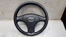 Lederlenkrad Airbaglenkrad 3-Speichen Multifunktionstasten Mazda GG/GY/GG1 6