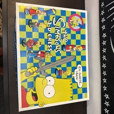 Juego de tablero de ajedrez 3D Los Simpson vintage 1991, completo