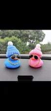 Rubber Duckies Set A Two Boy And Girl With Hat , Sunglasses And Gold Chain