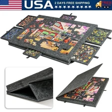 Tilting Puzzle Board with 2-In-1 Designed Stand & Cover, Super Lightweight Felt