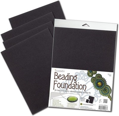 Durable Black Fabric Sheets   4 Pack for Bead & Stitch Projects