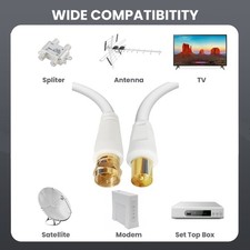 Extreme Defended 1m Coincident Cable FUNCTION Link For Digital TV Receiver