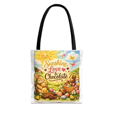 Easter Sunshine Joy & Chocolate tote bag