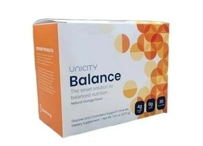 UNICITY Balance Cholesterol Support Drink Mix 30 Stick Pack (ORANGE)