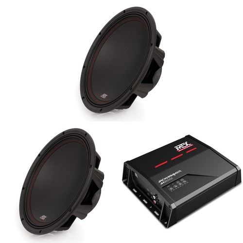 MTX Jackhammer 500W Mono Amp & (2) 12" 250W Subs