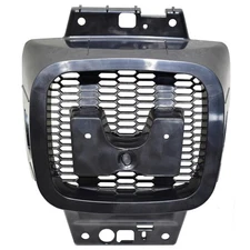 GRILLE EMBLEM BRACKET [MOUNTING BASE]; BLACK; MADE OF PLASTIC