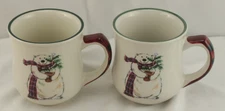 NWT Vintage Pfaltzgraff Snow Bear Coffee Mugs Set 2