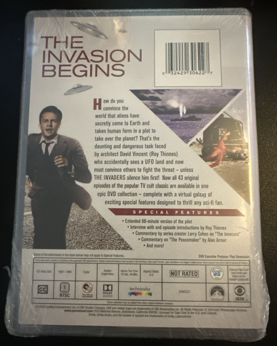The Invaders The Complete Series 12 Disc DVD Box Set Roy Thinnes